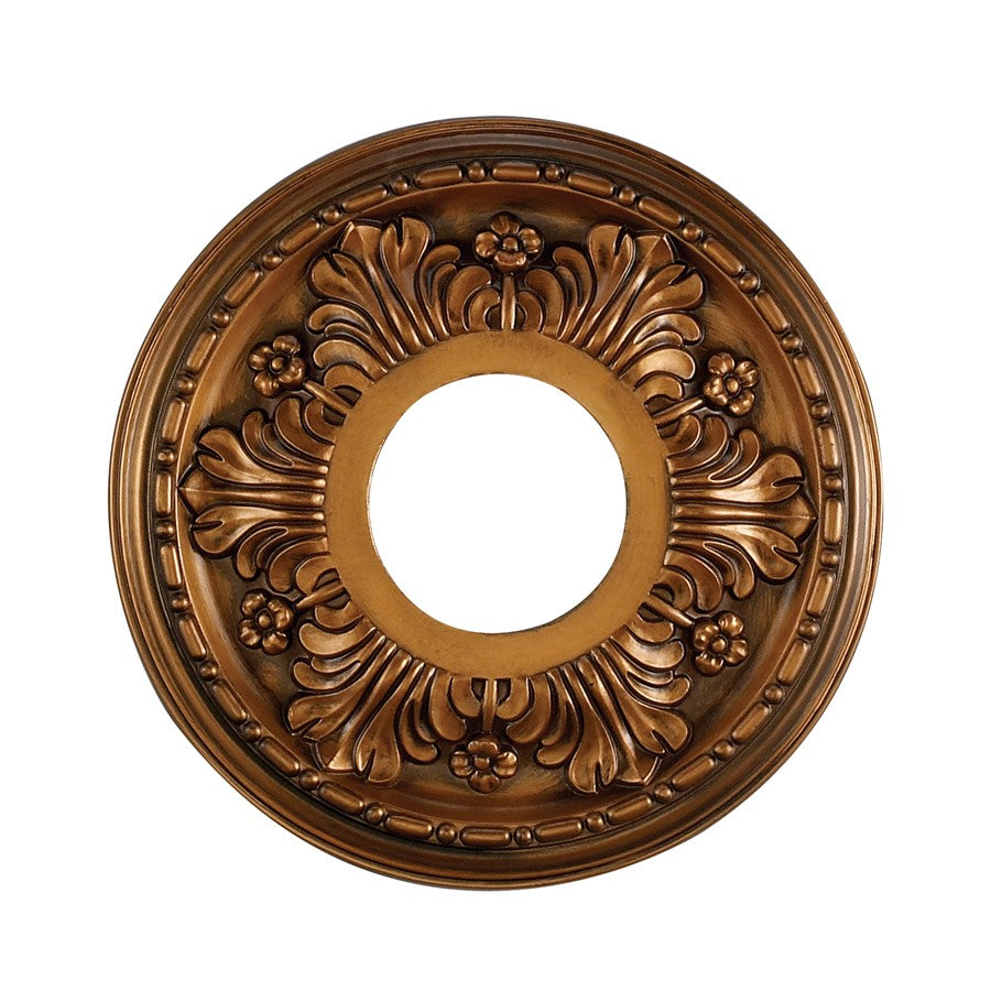 Atlas Lighting Acanthus 11in Medallion | Traditional Antique Bronze Ceiling Decor | Living Room & Dining Room Accent | Model LA11038-BZ