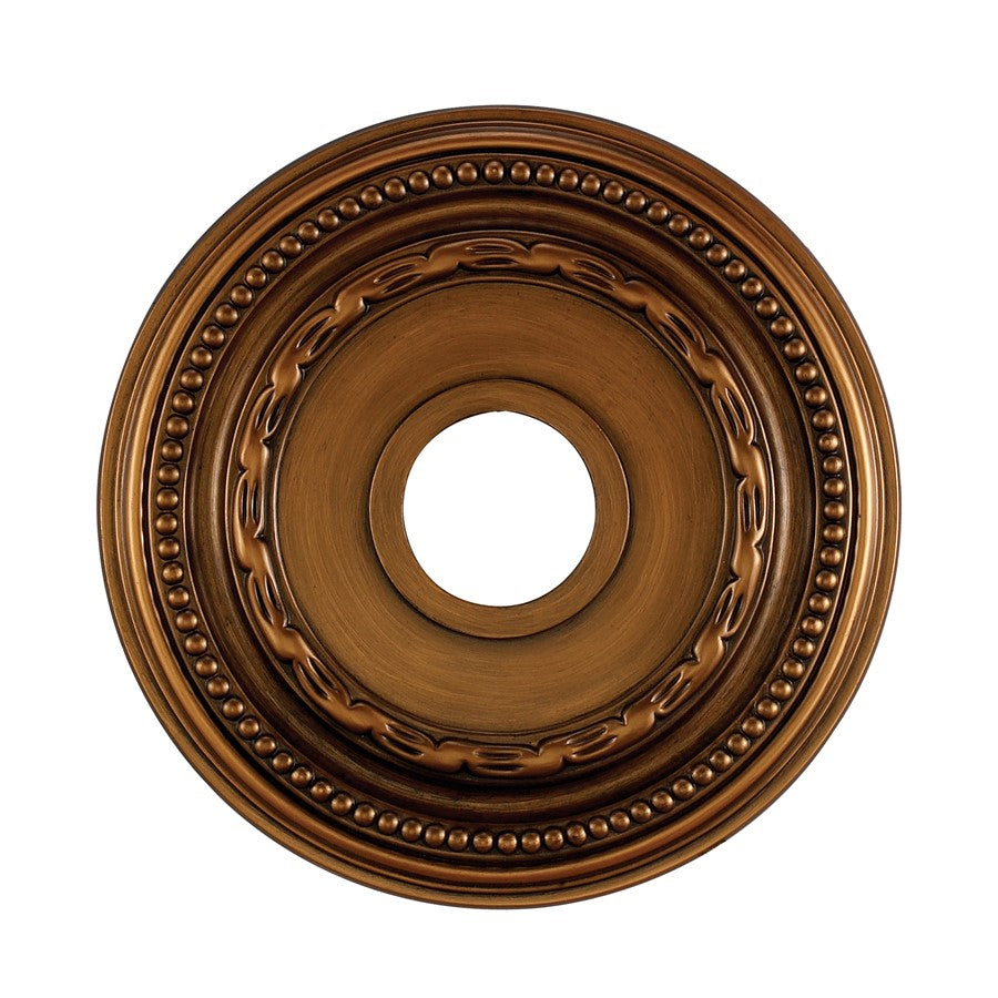 Atlas Lighting Campione 16in Medallion | Traditional Antique Bronze Ceiling Decor | Living Room & Dining Room Accent | Model LA11039-BZ