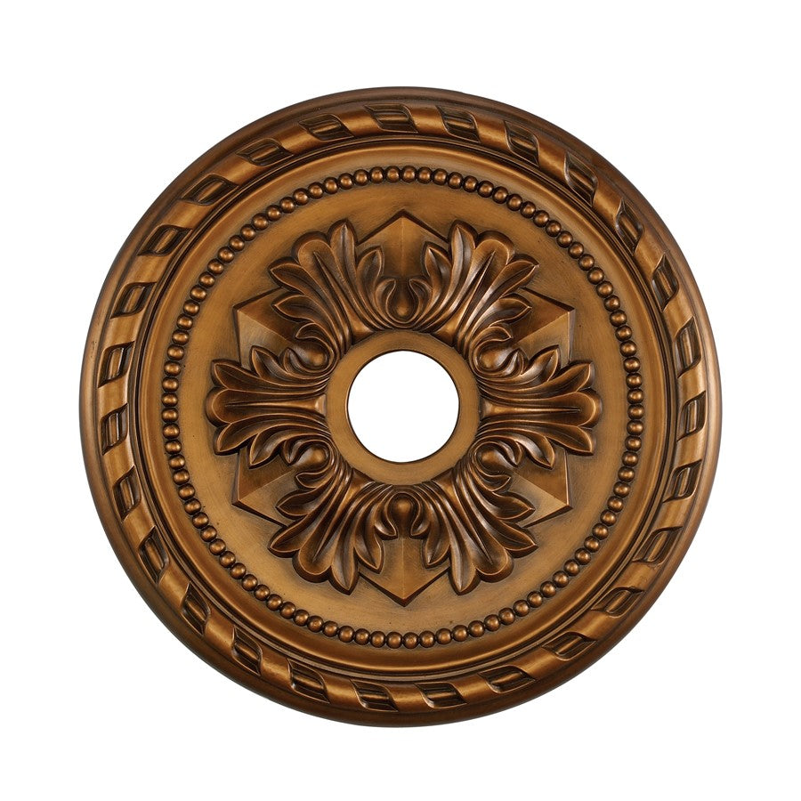 Atlas Lighting Corinthian 22in Medallion | Traditional Antique Bronze Ceiling Decor | Living Room & Dining Room Accent | Model LA11041-BZ
