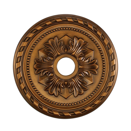 Atlas Lighting Corinthian 22in Medallion | Traditional Antique Bronze Ceiling Decor | Living Room & Dining Room Accent | Model LA11041-BZ