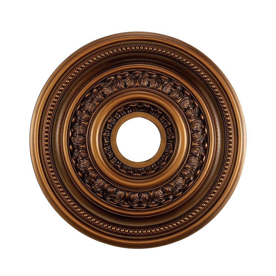 Atlas Lighting English Study 18in Antique Bronze Ceiling Medallion | Traditional Decorative Accent | Living Room & Dining Room | Model LA11043-BZ
