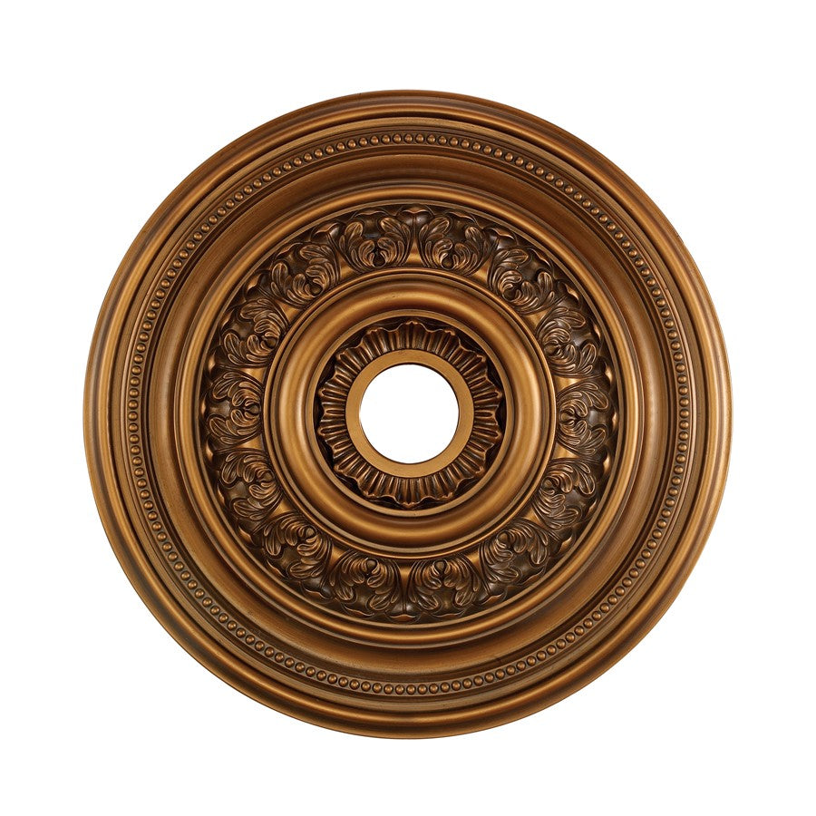 Atlas Lighting English Study 24in Antique Bronze Ceiling Medallion | Traditional Decorative Accent | Living Room & Dining Room | Model LA11044-BZ