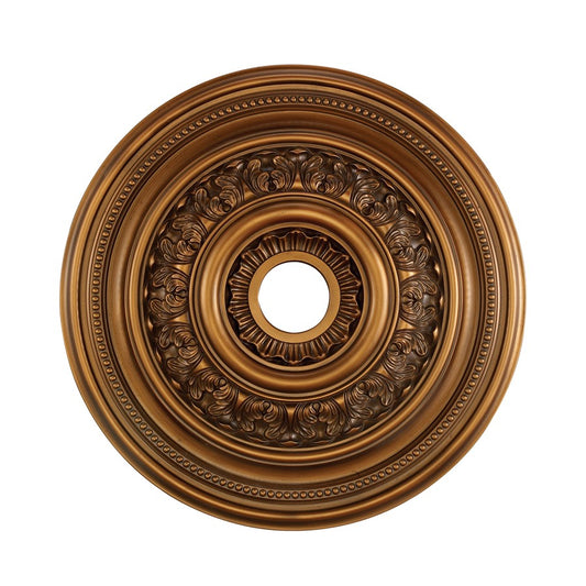 Atlas Lighting English Study 24in Antique Bronze Ceiling Medallion | Traditional Decorative Accent | Living Room & Dining Room | Model LA11044-BZ