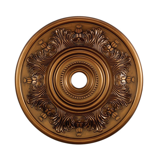 Atlas Lighting Lauderdale 30in Round Ceiling Medallion | Traditional Antique Bronze | Living Room & Dining Room Ceiling Accent | Model LA11047-BZ