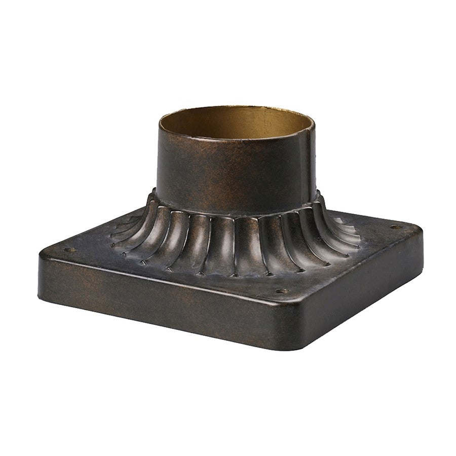 Atlas Lighting Outdoor Accessory Pier Mount | Traditional Hazelnut Bronze Metal | Porch & Patio Post Base | 8 x 8 x 5 in | Model LA11080-BZ2
