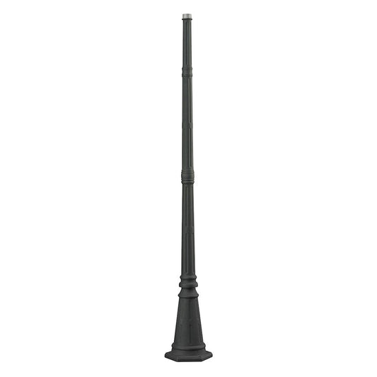 Atlas Lighting Outdoor Post 73in | Traditional Charcoal Metal | Yard & Garden Lamp Post | 10 x 10 x 73 in | Model LA11082-BK