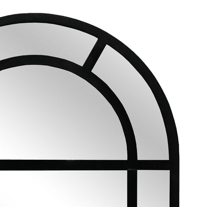 Atlas Lighting Arched Pier 81in Tall Wall Mirror | Black Wood Composite | Entryway & Hallway Accent | 29.25 x 1.25 x 81.5 in | Model MI11006-01