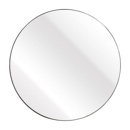 Atlas Lighting Beni 36in Round Wall Mirror | Black Metal Frame | Entryway & Powder Room Accent | 36 x 36 x 1 in | Model MI11013-02