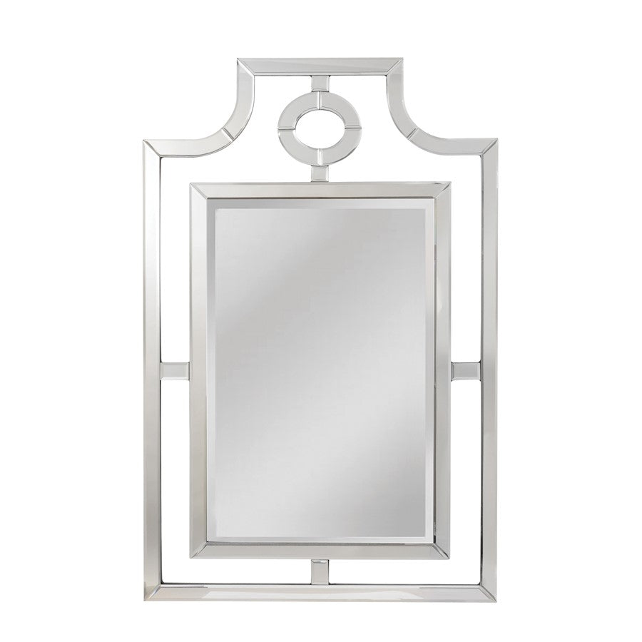 Atlas Lighting Bosworth 30x46in Rectangular Wall Mirror | Clear Glass Transitional Frame | Entryway & Bedroom Accent | Model MI11018-01