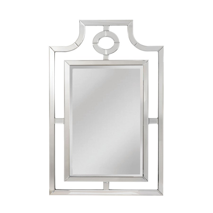 Atlas Lighting Bosworth 30x46in Rectangular Wall Mirror | Clear Glass Transitional Frame | Entryway & Bedroom Accent | Model MI11018-01