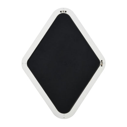 Atlas Lighting Diamond 25in Wall Mirror | Whitewash Wood Composite Frame | Entryway & Bedroom Accent | 25 x 2 x 33 in | Model MI11033-01