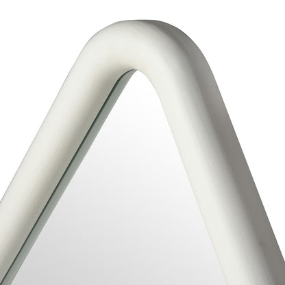 Atlas Lighting Diamond 25in Wall Mirror | Whitewash Wood Composite Frame | Entryway & Bedroom Accent | 25 x 2 x 33 in | Model MI11033-01