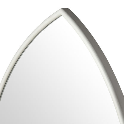 Atlas Lighting Elliott 31.5in Wall Mirror | White Wood Composite Frame | Entryway & Bedroom Accent | 31.5 x 1.5 x 47.25 in | Model MI11035-01
