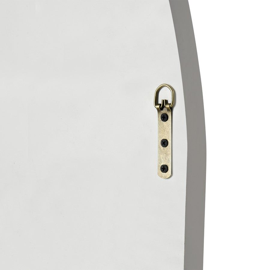 Atlas Lighting Elliott 31.5in Wall Mirror | White Wood Composite Frame | Entryway & Bedroom Accent | 31.5 x 1.5 x 47.25 in | Model MI11035-01