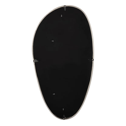 Atlas Lighting Flex 16in Round Wall Mirror | Modern Polished Nickel Metal Frame | Entryway & Bathroom Accent | 16 x 1 x 30 in | Model MI11039-03