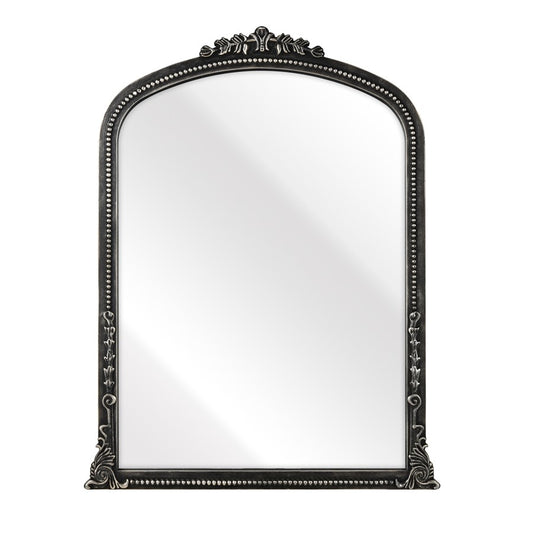 Atlas Lighting Lise 27in Arched Wall Mirror | Aged Black Wood Composite Frame | Entryway & Bedroom Accent | 27 x 1.25 x 35.5 in | Model MI11058-01