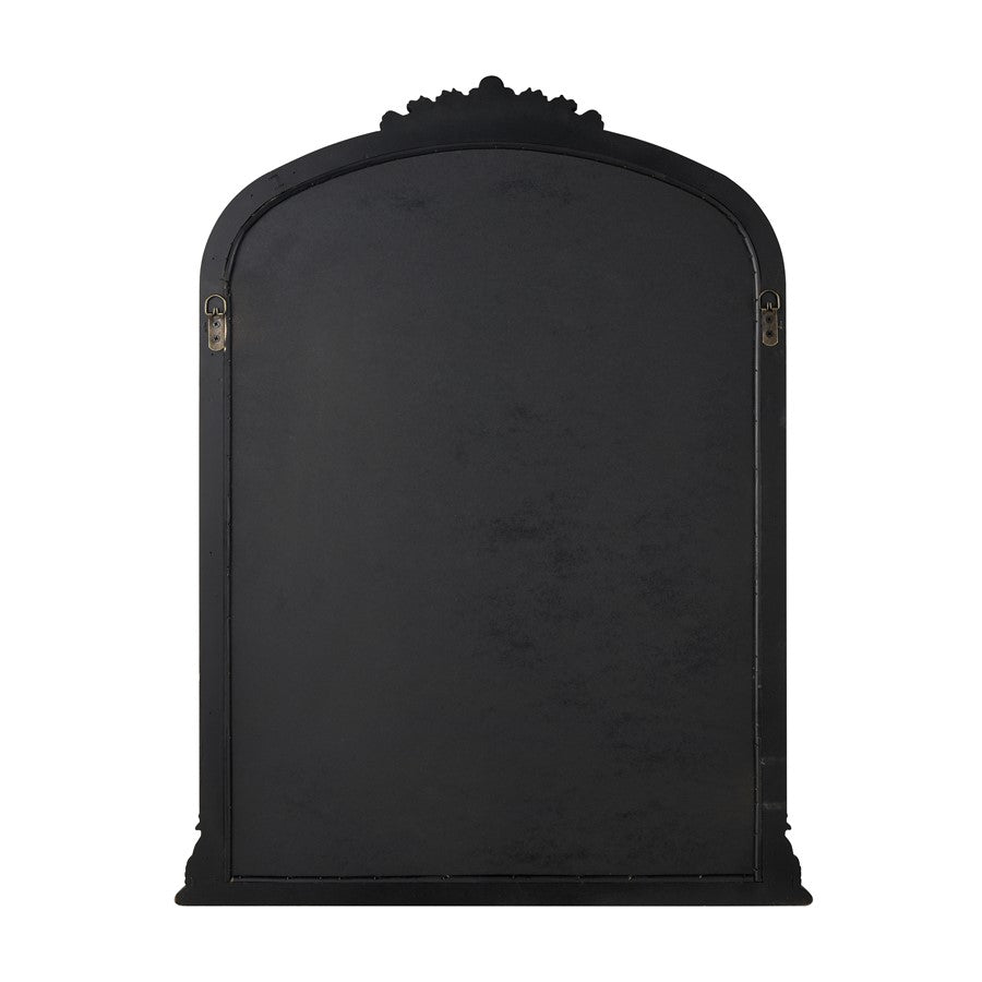 Atlas Lighting Lise 27in Arched Wall Mirror | Aged Black Wood Composite Frame | Entryway & Bedroom Accent | 27 x 1.25 x 35.5 in | Model MI11058-01