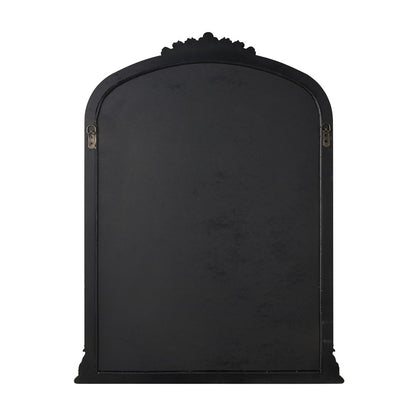 Atlas Lighting Lise 27in Arched Wall Mirror | Aged Black Wood Composite Frame | Entryway & Bedroom Accent | 27 x 1.25 x 35.5 in | Model MI11058-01
