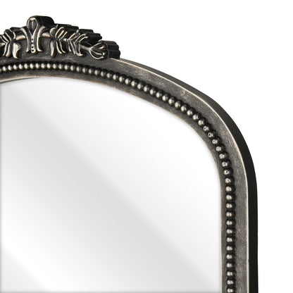 Atlas Lighting Lise 27in Arched Wall Mirror | Aged Black Wood Composite Frame | Entryway & Bedroom Accent | 27 x 1.25 x 35.5 in | Model MI11058-01