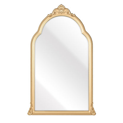 Atlas Lighting Loni 20.75in Arched Wall Mirror | Gold Wood Composite Frame | Entryway & Bedroom Accent | 20.75 x 1.5 x 33.75 in | Model MI11059-01