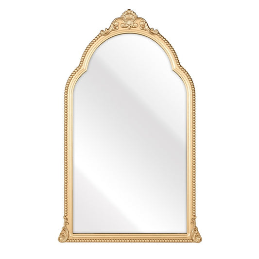 Atlas Lighting Loni 20.75in Arched Wall Mirror | Gold Wood Composite Frame | Entryway & Bedroom Accent | 20.75 x 1.5 x 33.75 in | Model MI11059-01