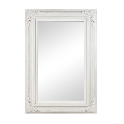 Atlas Lighting Marla 38in Wall Mirror | White Wood Composite Frame | Entryway & Bedroom Accent | 26.5 x 1.75 x 38.75 in | Model MI11063-01