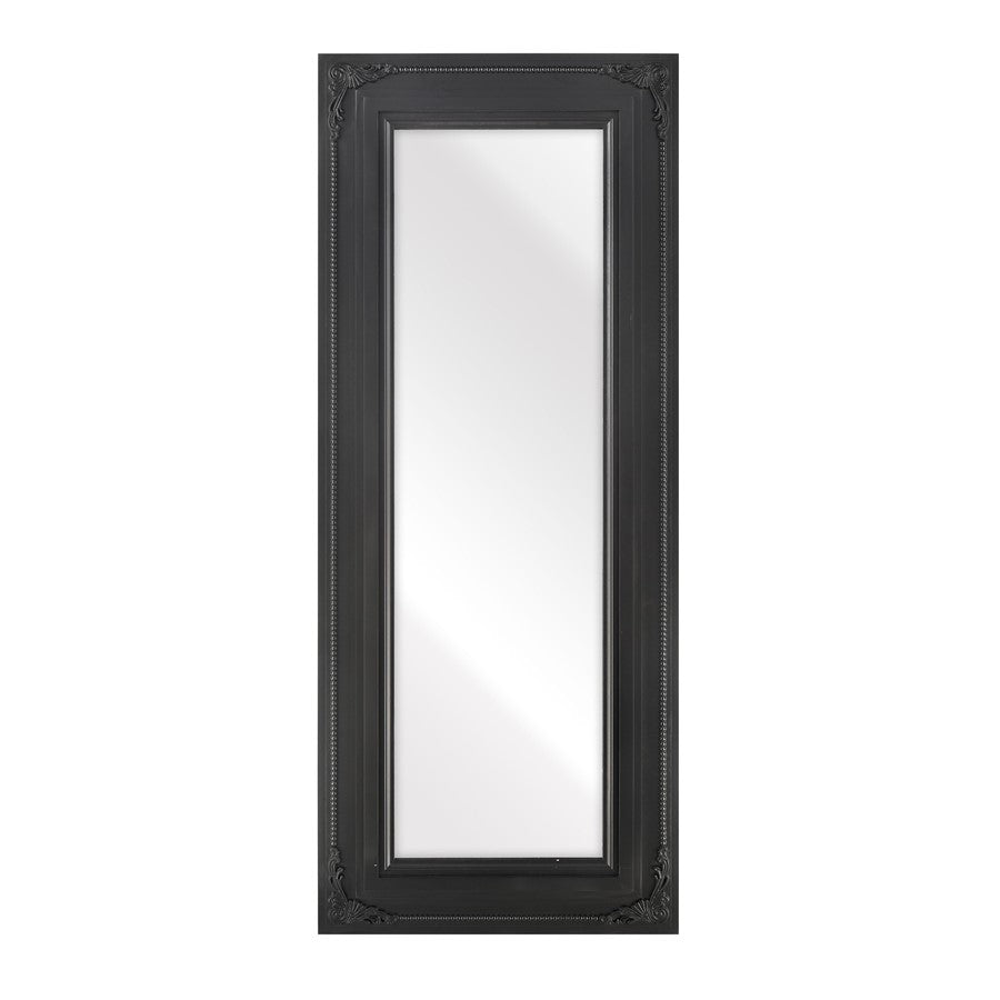 Atlas Lighting Marla 63in Wall Mirror | Black Wood Composite Frame | Entryway & Bedroom Accent | 26.25 x 2 x 63.75 in | Model MI11063-02