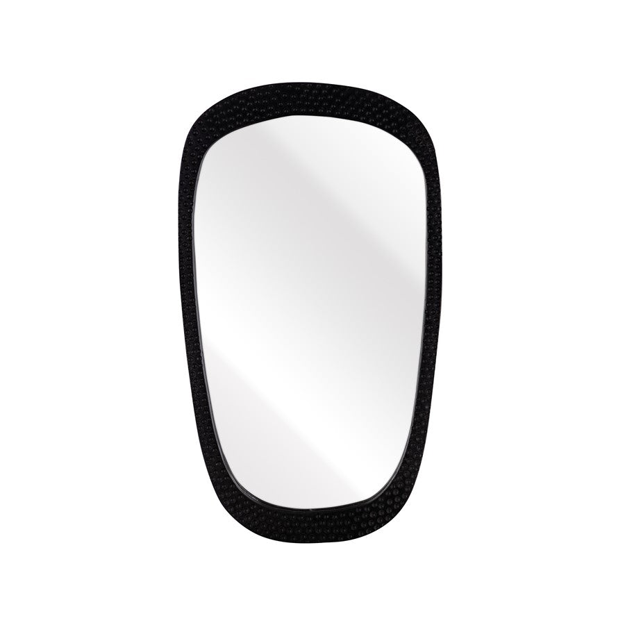 Atlas Lighting Morris 20in Wall Mirror | Transitional Black Wood Frame | Entryway & Bathroom Accent | Model MI11067-01