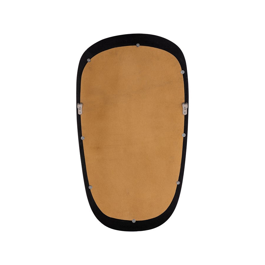 Atlas Lighting Morris 20in Wall Mirror | Transitional Black Wood Frame | Entryway & Bathroom Accent | Model MI11067-01