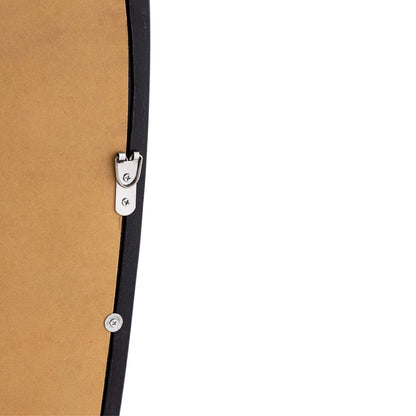Atlas Lighting Morris 20in Wall Mirror | Transitional Black Wood Frame | Entryway & Bathroom Accent | Model MI11067-01