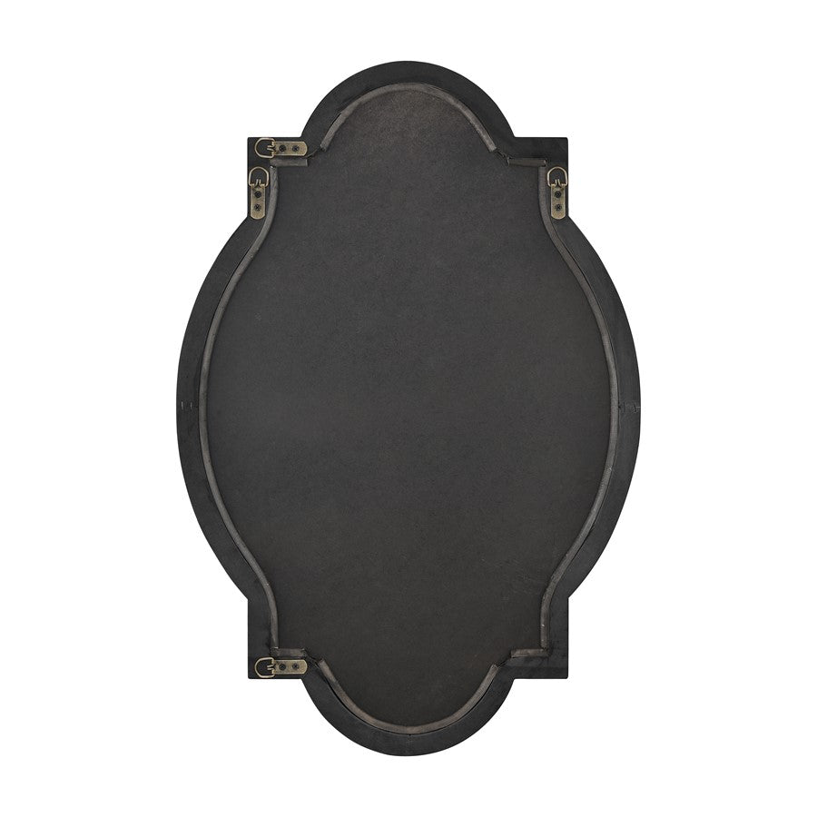 Atlas Lighting Odette 21in Wall Mirror | Wood Tone & Black Metal Traditional | Entryway & Bedroom Accent | 21 x 1 x 31.5 in | Model MI11070-01