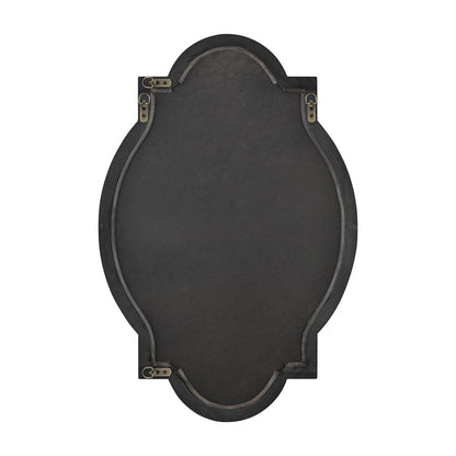 Atlas Lighting Odette 21in Wall Mirror | Wood Tone & Black Metal Traditional | Entryway & Bedroom Accent | 21 x 1 x 31.5 in | Model MI11070-01