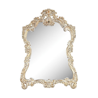 Atlas Lighting Regence 30in Wall Mirror | Belgian Cream & Gold Traditional | Entryway & Living Room Accent | 30 x 2 x 45 in | Model MI11075-01