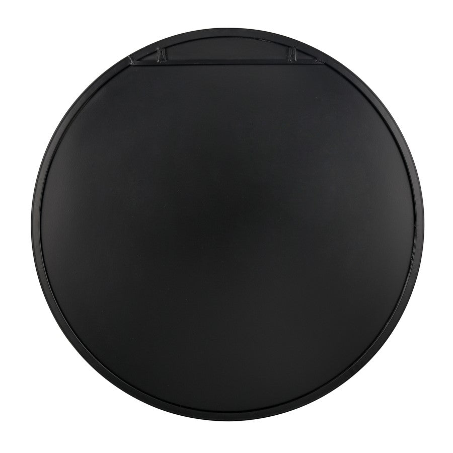Atlas Lighting Delk 35.5in Round Wall Mirror | Transitional Brass Metal Frame | Entryway & Powder Room Accent | Model MI11092-01