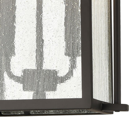 Atlas Lighting Braddock 10in 2-Light Outdoor Pendant | Transitional Architectural Bronze and Seeded Glass | Covered Patio | Model OL11021-BZ