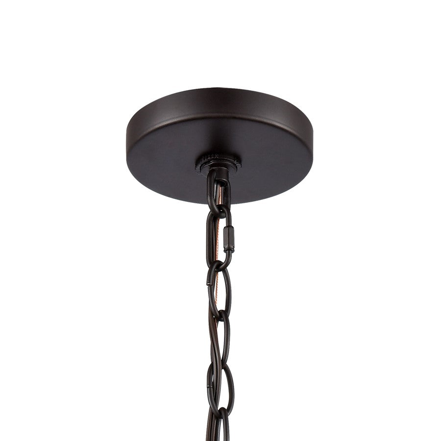 Atlas Lighting Cedar Park 13in 1-Light Outdoor Pendant | Traditional Oil Rubbed Bronze Metal | Covered Porch & Farmhouse Entry | Model OL11024-BZ
