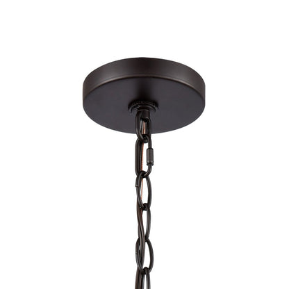 Atlas Lighting Cedar Park 13in 1-Light Outdoor Pendant | Traditional Oil Rubbed Bronze Metal | Covered Porch & Farmhouse Entry | Model OL11024-BZ