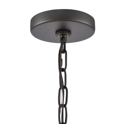Atlas Lighting Hopkins 7in 1-Light Outdoor Pendant | Transitional Charcoal Black and Clear Glass | Covered Porch & Entryway | Model OL11032-BK