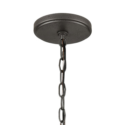 Atlas Lighting North Shore 18in 1-Light Outdoor Pendant | Industrial Iron and Palisade Gray Metal | Covered Patio & Entryway | Model OL11039-GY
