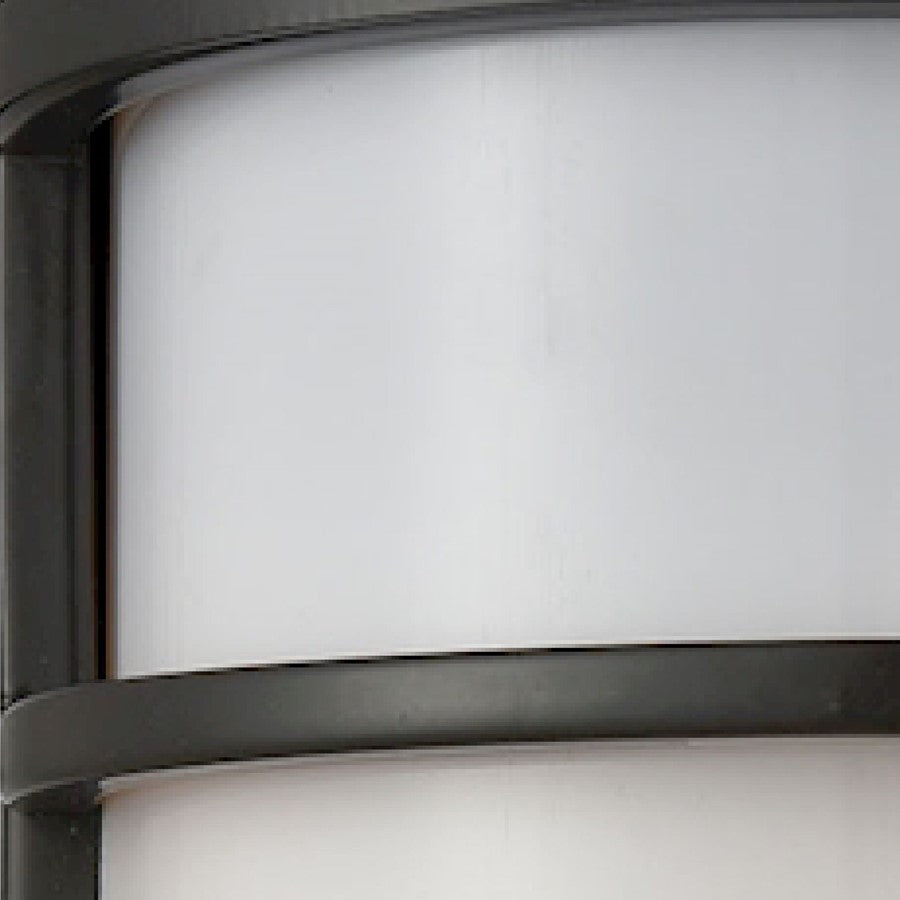 Atlas Lighting Bella 11in 1-Light Outdoor Sconce | Oil Rubbed Bronze and White Acrylic | Porch & Entryway | 6 x 4 x 11 in | Model OL11070-BZ