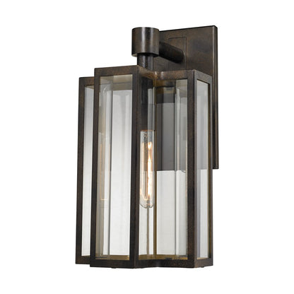 Atlas Lighting Bianca 20in 1-Light Outdoor Sconce | Hazelnut Bronze and Clear Glass | Porch & Entryway | 10 x 12 x 20 in | Model OL11073-BZ