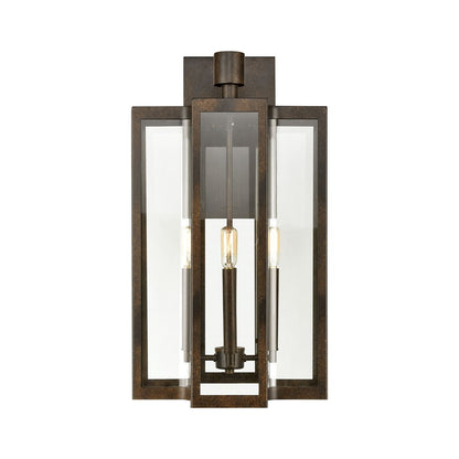 Atlas Lighting Bianca 25in 4-Light Outdoor Sconce | Hazelnut Bronze and Clear Glass | Porch & Entryway | 13 x 15 x 25 in | Model OL11074-BZ