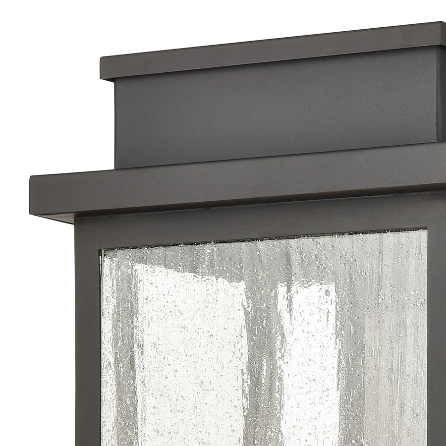 Atlas Lighting Braddock 17in 2-Light Outdoor Sconce | Transitional Architectural Bronze and Clear Seeded Glass | Porch & Garage | Model OL11076-BZ