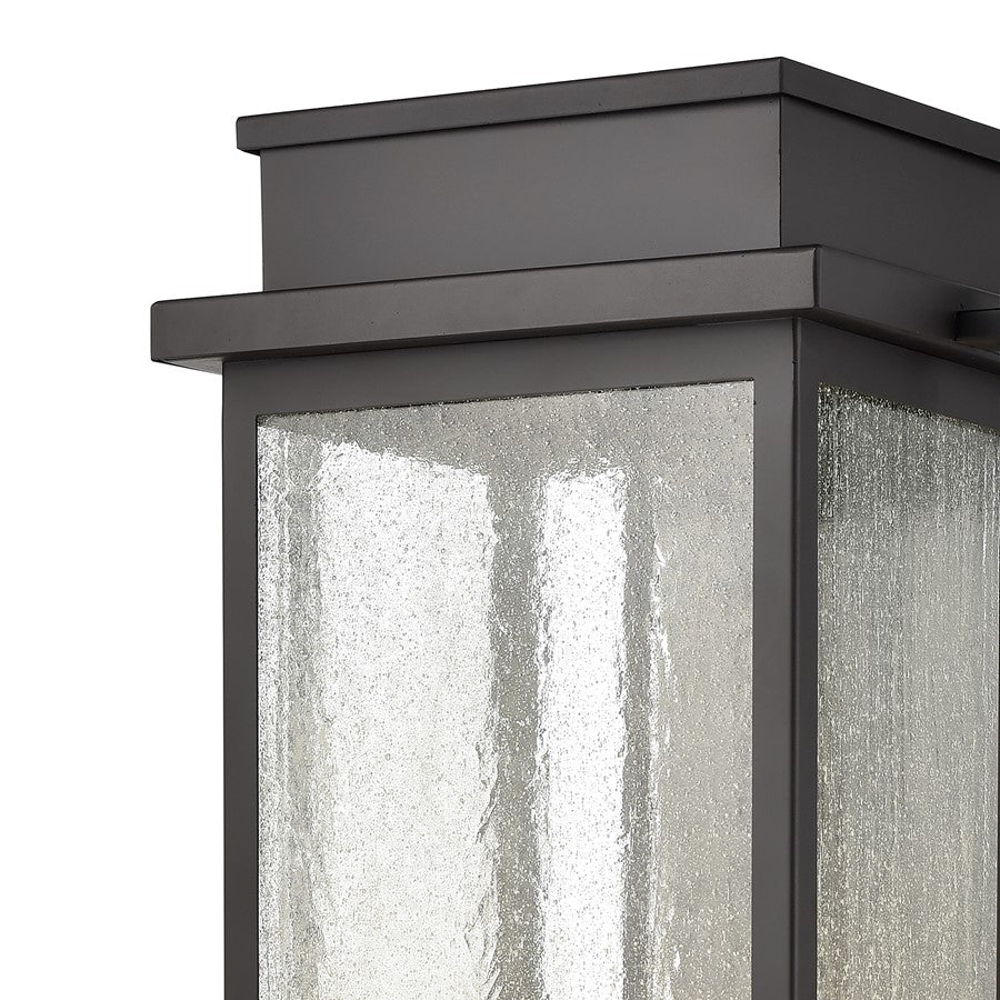 Atlas Lighting Braddock 25.75in 4-Light Outdoor Sconce | Traditional Architectural Bronze and Clear Seeded Glass | Porch | Model OL11077-BZ