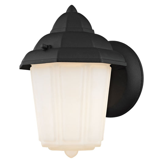 Atlas Lighting Cotswold 6in 1-Light Outdoor Sconce | Traditional Matte Black and Clear Glass | Porch & Entryway Wall Light | Model OL11103-BK