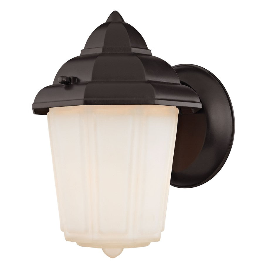 Atlas Lighting Cotswold 6in 1-Light Outdoor Sconce | Traditional Oil Rubbed Bronze and Clear Glass | Porch & Entryway Wall Light | Model OL11103-BZ
