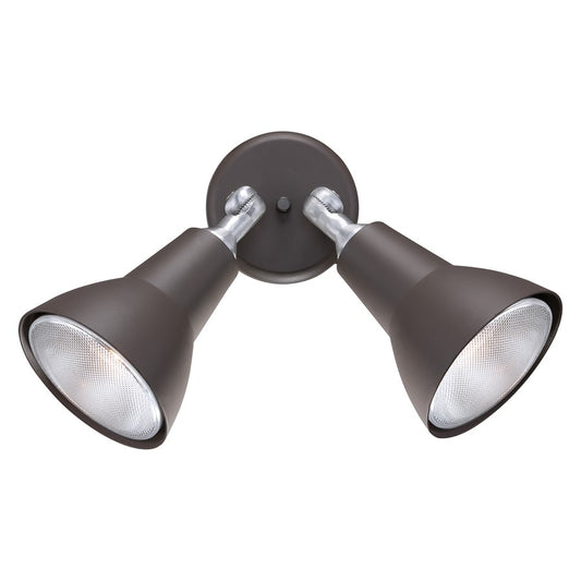 Atlas Lighting Daley 12in 2-Light Outdoor Sconce | Transitional Black Metal | Porch & Garage | 12 x 11 x 11 in | Model OL11120-BK
