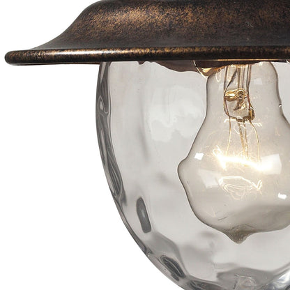 Atlas Lighting Searsport 13in 1-Light Outdoor Sconce | Traditional Regal Bronze and Clear Glass | Entryway & Covered Patio | Model OL11219-BZ