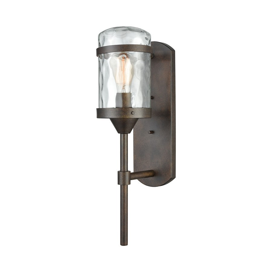 Atlas Lighting Torch 21in 1-Light Outdoor Sconce | Transitional Hazelnut Bronze and Clear Glass | Entryway & Covered Patio | Model OL11225-BZ
