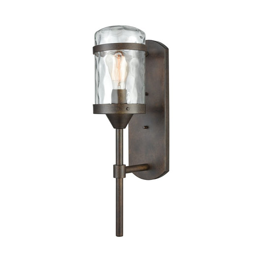 Atlas Lighting Torch 21in 1-Light Outdoor Sconce | Transitional Hazelnut Bronze and Clear Glass | Entryway & Covered Patio | Model OL11225-BZ